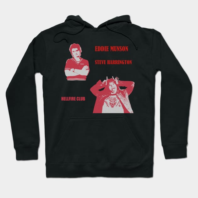 Steve and Eddie Stranger Things Hoodie by EmeraldWasp